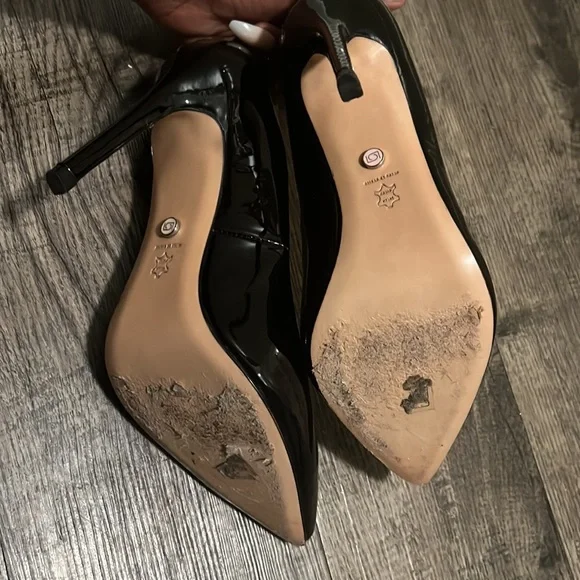 Shiny Black Lidia Talavera Heels US10 - Picture 8 of 9